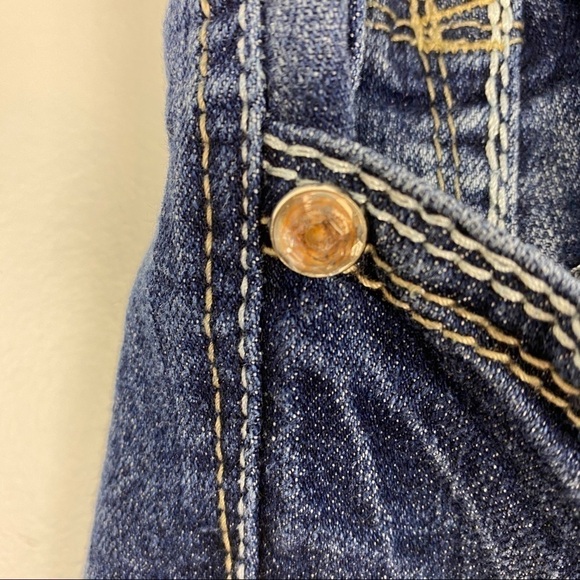 Wallflower Blue Jeans Rhinestones Mid Rise Sz 13 - Picture 6 of 7